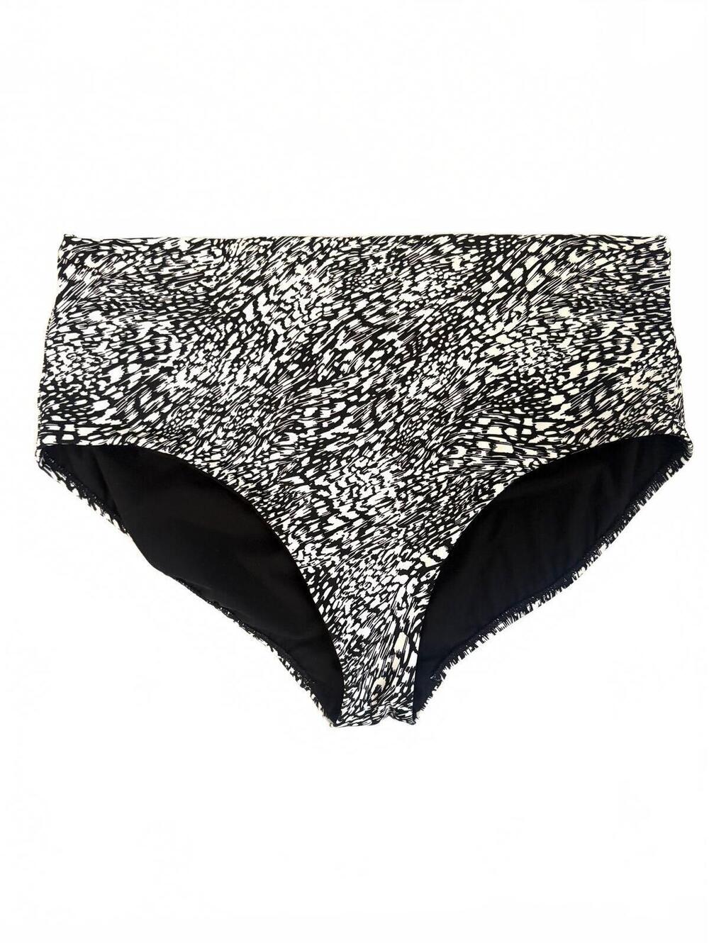 Athleta | Black & White Patterned Swim Bottoms Size XL